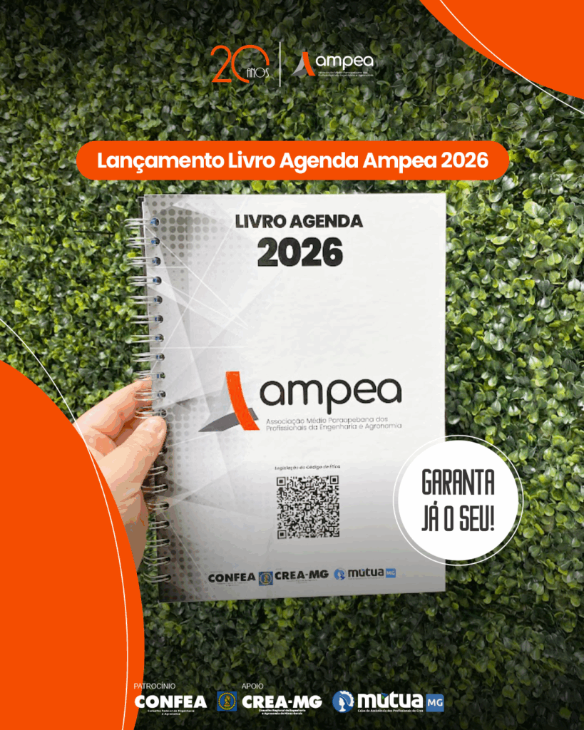 O nosso Livro Agenda 2026 já está pronto! Disponível para retirada.

Clica no link da Bio e saiba como retirar o seu. ð±✨

#ampea20anos #ampea #engenharia #agronomia #creamg #mutuamg #confea